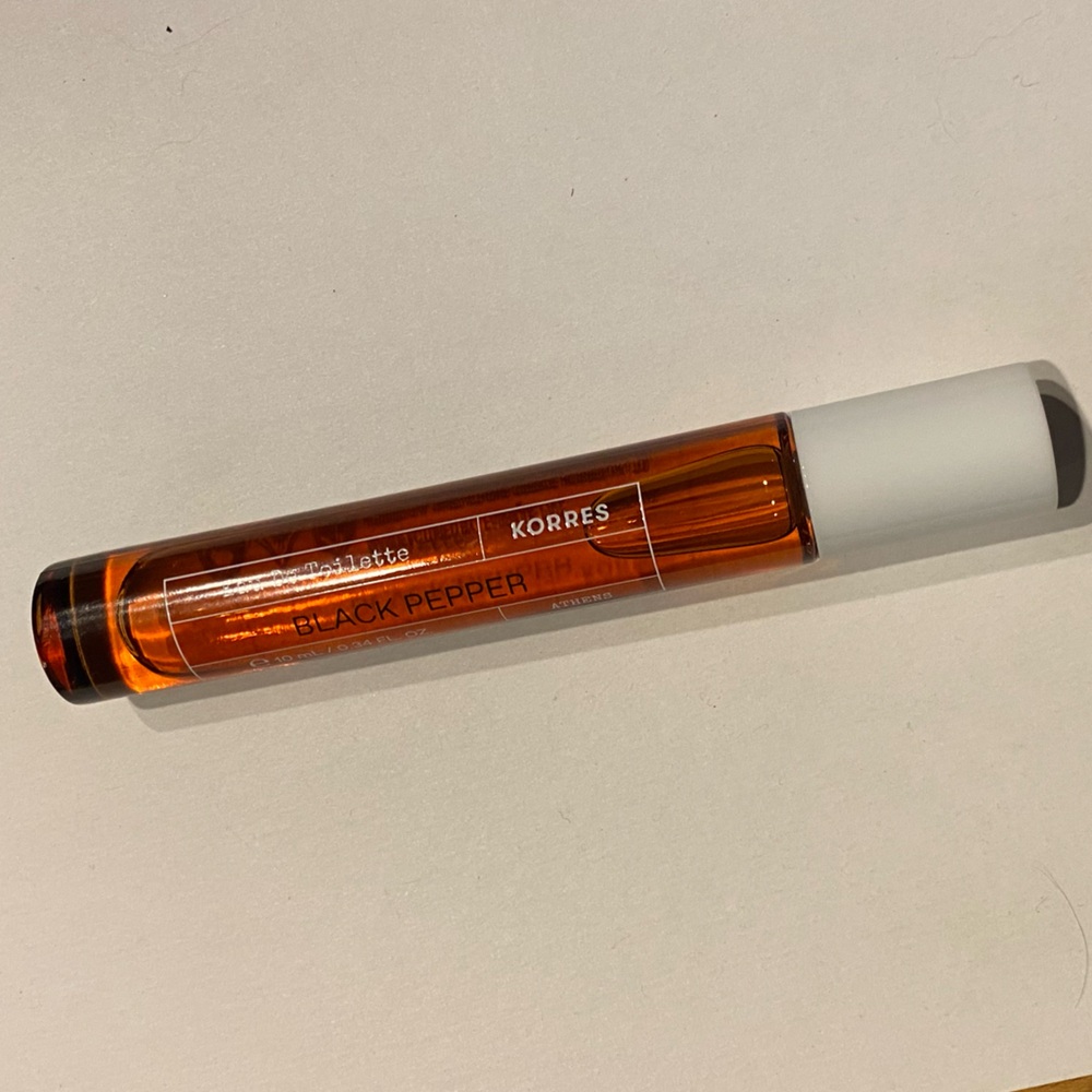 Korres Black Pepper perfume rollerball - new